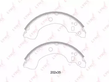 BS-5718 LYNXauto Комплект тормозных колодок BS-5718 LYNXauto Комплект тормозных колодок