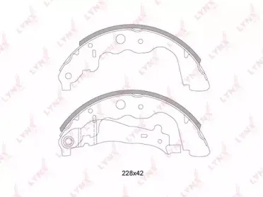 BS-6304 LYNXauto Комплект тормозных колодок BS-6304 LYNXauto Комплект тормозных колодок