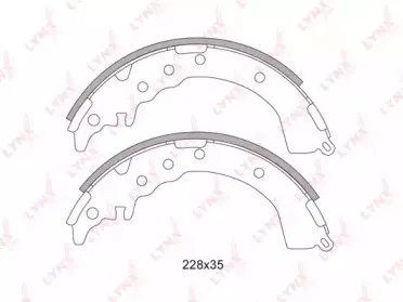 BS7513 LYNXauto Комплект тормозных колодок BS7513 LYNXauto Комплект тормозных колодок