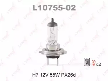 L10755-02 LYNXauto Лампа накаливания, фара дальнего света L10755-02 LYNXauto Лампа накаливания, фара дальнего света