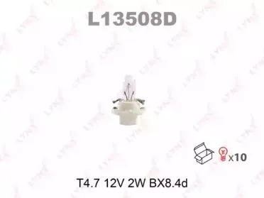 L13508D LYNXauto Лампа накаливания, освещение щитка приборов L13508D LYNXauto Лампа накаливания, освещение щитка приборов