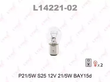 L1422102 LYNXauto Лампа накаливания L1422102 LYNXauto Лампа накаливания