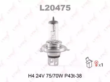 L20475 LYNXauto Лампа накаливания, фара дальнего света L20475 LYNXauto Лампа накаливания, фара дальнего света