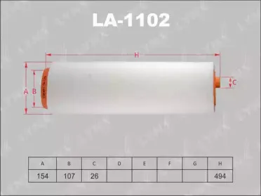 LA-1102 LYNXauto Воздушный фильтр LA-1102 LYNXauto Воздушный фильтр