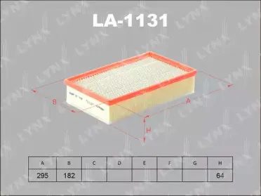 LA-1131 LYNXauto Воздушный фильтр LA-1131 LYNXauto Воздушный фильтр
