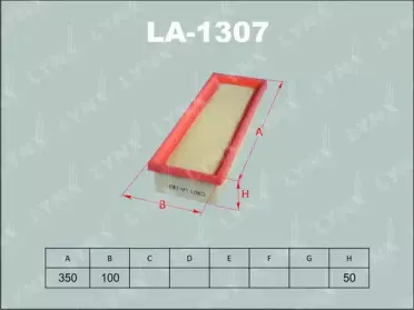 LA-1307 LYNXauto Воздушный фильтр LA-1307 LYNXauto Воздушный фильтр