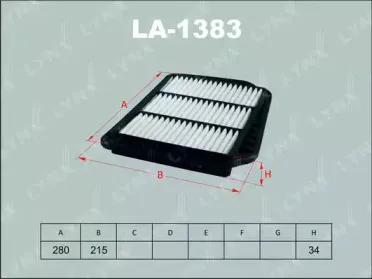 LA-1383 LYNXauto Воздушный фильтр LA-1383 LYNXauto Воздушный фильтр