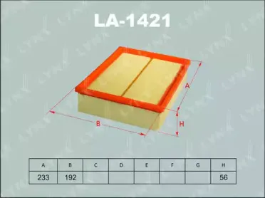 LA-1421 LYNXauto Воздушный фильтр LA-1421 LYNXauto Воздушный фильтр