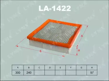 LA-1422 LYNXauto Воздушный фильтр LA-1422 LYNXauto Воздушный фильтр