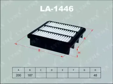 LA-1446 LYNXauto Воздушный фильтр LA-1446 LYNXauto Воздушный фильтр