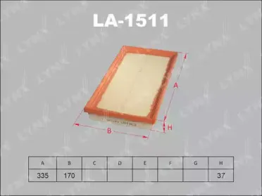 LA-1511 LYNXauto Воздушный фильтр LA-1511 LYNXauto Воздушный фильтр