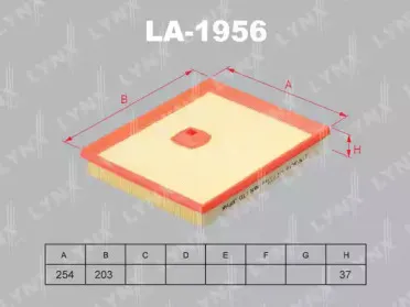 LA-1956 LYNXauto Воздушный фильтр LA-1956 LYNXauto Воздушный фильтр