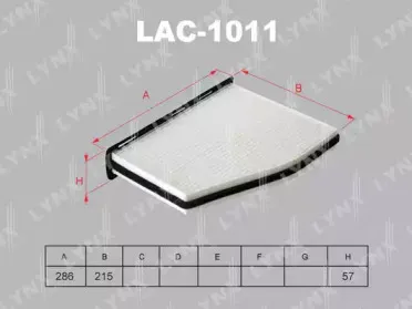 LAC1011 LYNXauto Фильтр, воздух во внутренном пространстве LAC1011 LYNXauto Фильтр, воздух во внутренном пространстве