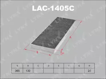 LAC-1405C LYNXauto Фильтр, воздух во внутренном пространстве LAC-1405C LYNXauto Фильтр, воздух во внутренном пространстве