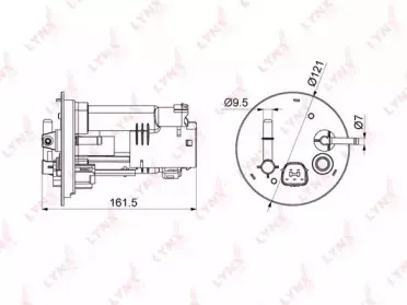 LF-1080M LYNXauto Топливный фильтр LF-1080M LYNXauto Топливный фильтр