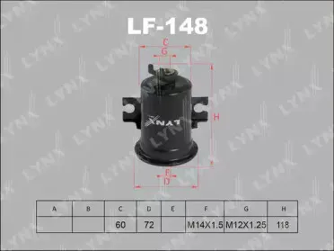 LF-148 LYNXauto Топливный фильтр LF-148 LYNXauto Топливный фильтр