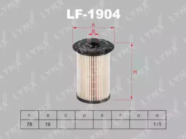 LF-1904 LYNXauto Топливный фильтр LF-1904 LYNXauto Топливный фильтр