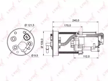 LF-953M LYNXauto Топливный фильтр LF-953M LYNXauto Топливный фильтр