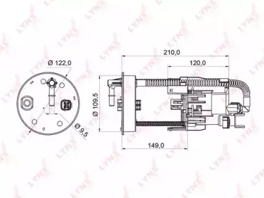 LF-954M LYNXauto Топливный фильтр LF-954M LYNXauto Топливный фильтр