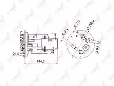 LF971M LYNXauto Топливный фильтр LF971M LYNXauto Топливный фильтр