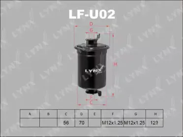 LFU02 LYNXauto Топливный фильтр LFU02 LYNXauto Топливный фильтр