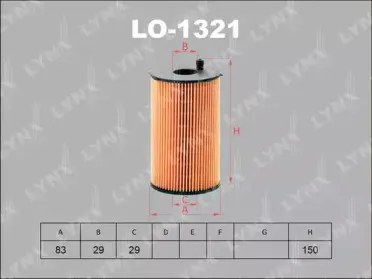 LO-1321 LYNXauto Масляный фильтр LO-1321 LYNXauto Масляный фильтр