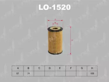 LO-1520 LYNXauto Масляный фильтр LO-1520 LYNXauto Масляный фильтр