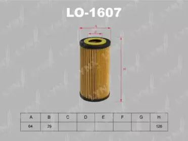 LO-1607 LYNXauto Масляный фильтр LO-1607 LYNXauto Масляный фильтр