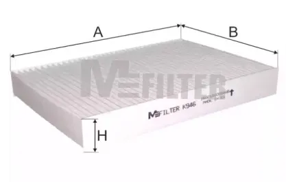 K 946 MFILTER Фильтр, воздух во внутренном пространстве K 946 MFILTER Фильтр, воздух во внутренном пространстве