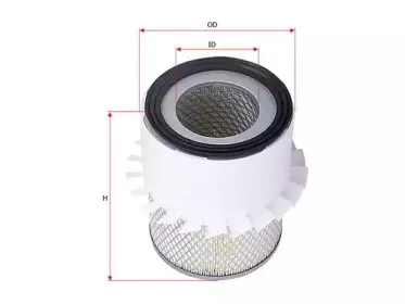 AS-1034 SAKURA Automotive Воздушный фильтр AS-1034 SAKURA Automotive Воздушный фильтр