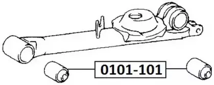 0101101 ASVA Подвеска, рычаг независимой подвески колеса 0101101 ASVA Подвеска, рычаг независимой подвески колеса