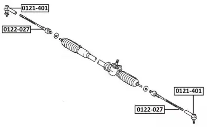 0121-401 ASVA Наконечник поперечной рулевой тяги 0121-401 ASVA Наконечник поперечной рулевой тяги