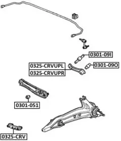 0325-CRV ASVA Рычаг независимой подвески колеса, подвеска колеса 0325-CRV ASVA Рычаг независимой подвески колеса, подвеска колеса