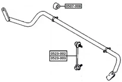 0523-002 ASVA Тяга / стойка, стабилизатор 0523-002 ASVA Тяга / стойка, стабилизатор