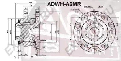 ADWH-A6MR ASVA Ступица колеса ADWH-A6MR ASVA Ступица колеса