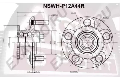 NSWH-P12A44R ASVA Ступица колеса NSWH-P12A44R ASVA Ступица колеса