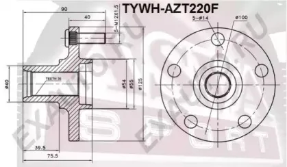 TYWH-AZT220F ASVA Ступица колеса TYWH-AZT220F ASVA Ступица колеса