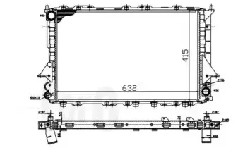 003-017-0007 LORO Радиатор, охлаждение двигателя 003-017-0007 LORO Радиатор, охлаждение двигателя