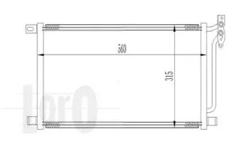 004-016-0009 LORO Конденсатор, кондиционер 004-016-0009 LORO Конденсатор, кондиционер
