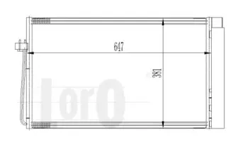 004-016-0025 LORO Конденсатор, кондиционер 004-016-0025 LORO Конденсатор, кондиционер