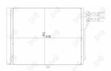 004-016-0029 LORO Конденсатор, кондиционер 004-016-0029 LORO Конденсатор, кондиционер