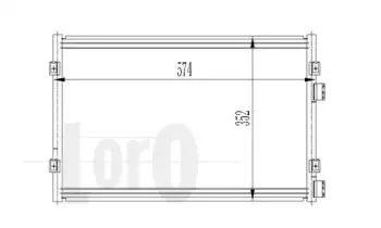 008-016-0002 LORO Конденсатор, кондиционер 008-016-0002 LORO Конденсатор, кондиционер