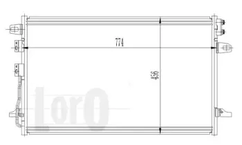 008-016-0006 LORO Конденсатор, кондиционер 008-016-0006 LORO Конденсатор, кондиционер
