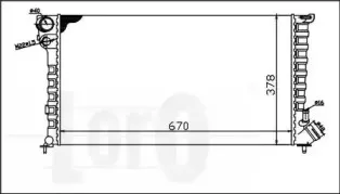 009-017-0003 LORO Радиатор, охлаждение двигателя 009-017-0003 LORO Радиатор, охлаждение двигателя