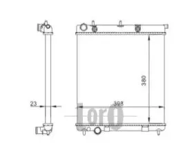 009-017-0016 LORO Радиатор, охлаждение двигателя 009-017-0016 LORO Радиатор, охлаждение двигателя