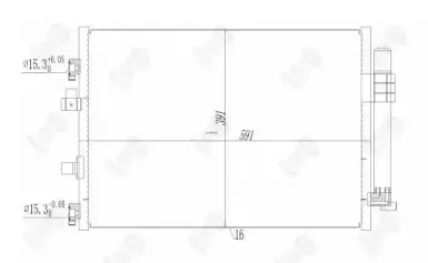 017-016-0030 LORO Конденсатор, кондиционер 017-016-0030 LORO Конденсатор, кондиционер