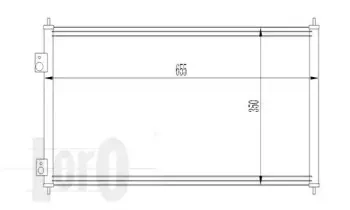 018-016-0012 LORO Конденсатор, кондиционер 018-016-0012 LORO Конденсатор, кондиционер