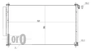 018-016-0024 LORO Конденсатор, кондиционер 018-016-0024 LORO Конденсатор, кондиционер