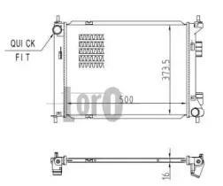 019-017-0023-B LORO Радиатор, охлаждение двигателя 019-017-0023-B LORO Радиатор, охлаждение двигателя