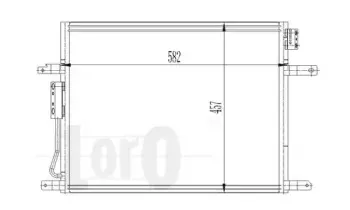023-016-0002 LORO Конденсатор, кондиционер 023-016-0002 LORO Конденсатор, кондиционер